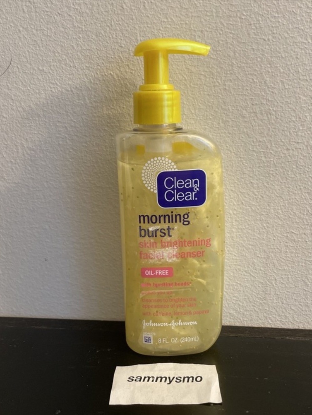 Clean & Clear Morning Burst Skin Brightening Facial Cleanser Bursting Beads 8 oz